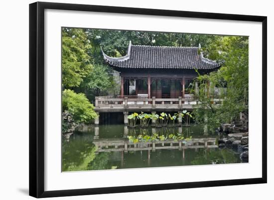 Shanghai, China Yu Garden and Oriental Styled Buildings-Darrell Gulin-Framed Photographic Print