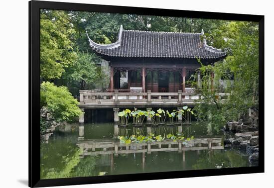 Shanghai, China Yu Garden and Oriental Styled Buildings-Darrell Gulin-Framed Photographic Print