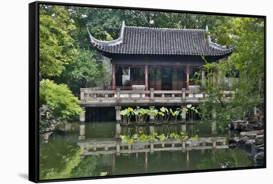 Shanghai, China Yu Garden and Oriental Styled Buildings-Darrell Gulin-Framed Stretched Canvas