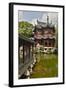 Shanghai, China Yu Garden and Oriental Styled Buildings-Darrell Gulin-Framed Photographic Print