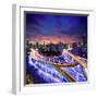 Shanghai City at Sunset with Light Trails-dellm60-Framed Photographic Print