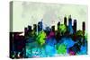 Shanghai City Skyline-NaxArt-Stretched Canvas