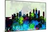 Shanghai City Skyline-NaxArt-Mounted Art Print