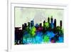 Shanghai City Skyline-NaxArt-Framed Premium Giclee Print