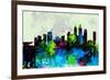 Shanghai City Skyline-NaxArt-Framed Premium Giclee Print