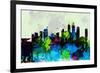 Shanghai City Skyline-NaxArt-Framed Premium Giclee Print