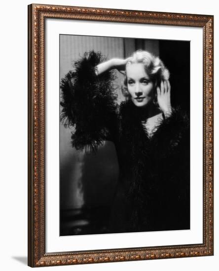 Shanghai Express by Josef von Sternberg with Marlene Dietrich, 1932 (b/w photo)-null-Framed Photo