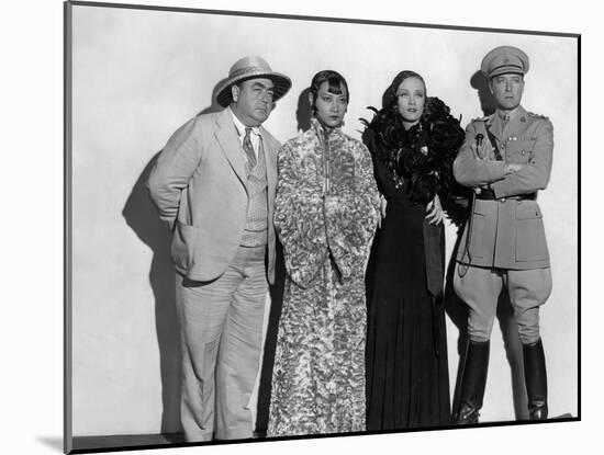 Shanghai Express by Josef von Sternberg with Warner Oland, Anna Mae Wong, Marlene Dietrich and Cliv-null-Mounted Photo