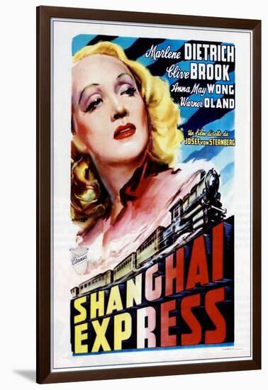 Shanghai Express, Marlene Dietrich, 1932-null-Framed Art Print