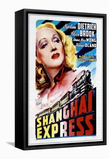 Shanghai Express, Marlene Dietrich, 1932-null-Framed Stretched Canvas