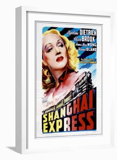 Shanghai Express, Marlene Dietrich, 1932-null-Framed Art Print