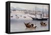 Shanghai Harbour C1875-null-Framed Stretched Canvas