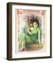 Shanghai Lady in Green Dress-null-Framed Premium Giclee Print