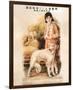 Shanghai Lady with Hound-null-Framed Premium Giclee Print