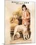 Shanghai Lady with Hound-null-Mounted Premium Giclee Print