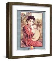 Shanghai Lady with Strings-null-Framed Premium Giclee Print