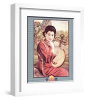 Shanghai Lady with Strings-null-Framed Premium Giclee Print