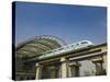 Shanghai Mag Lev Train at Pudong City Station, Pudong District, Shanghai, China-Walter Bibikow-Stretched Canvas