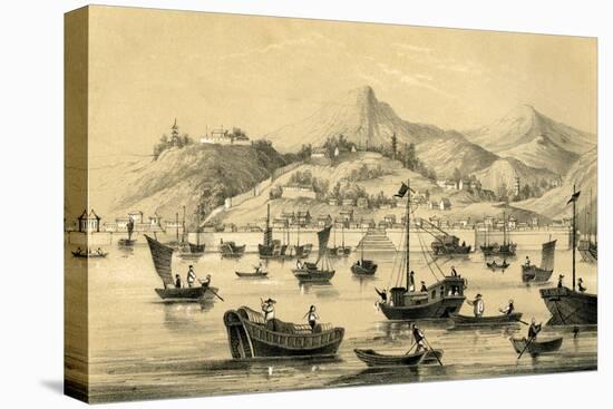 Shanghai, One of the Five Ports Opened by the Late Treaty to British Commerce, 1847-null-Stretched Canvas