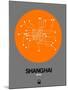 Shanghai Orange Subway Map-NaxArt-Mounted Art Print