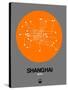 Shanghai Orange Subway Map-NaxArt-Stretched Canvas