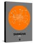 Shanghai Orange Subway Map-NaxArt-Stretched Canvas