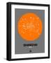 Shanghai Orange Subway Map-NaxArt-Framed Art Print