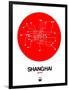 Shanghai Red Subway Map-NaxArt-Framed Art Print