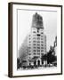 Shanghai's First Skyscraper Damaged in Chinese Air Raid-null-Framed Photographic Print