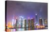 Shanghai's Pudong Cityscape-Fraser Hall-Stretched Canvas