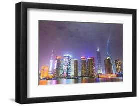 Shanghai's Pudong Cityscape-Fraser Hall-Framed Photographic Print