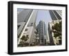 Shanghai Stock Exchange Building Surrounded by Skyscrapers in Pudong New Area, Shanghai, China-Kober Christian-Framed Photographic Print