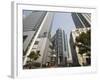 Shanghai Stock Exchange Building Surrounded by Skyscrapers in Pudong New Area, Shanghai, China-Kober Christian-Framed Photographic Print