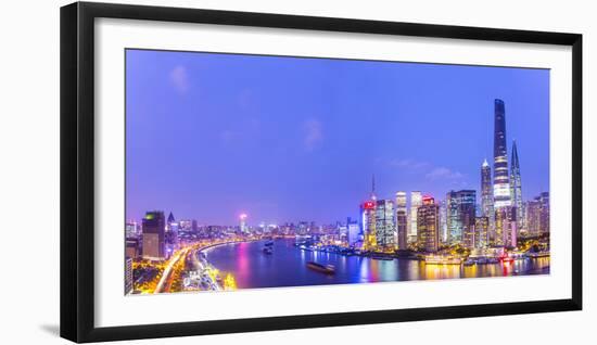 Shanghai Tower and the Pudong Skyline across the Huangpu River, Shanghai, China-Jon Arnold-Framed Photographic Print