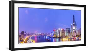 Shanghai Tower and the Pudong Skyline across the Huangpu River, Shanghai, China-Jon Arnold-Framed Photographic Print