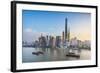 Shanghai Tower and the Pudong Skyline across the Huangpu River, Shanghai, China-Jon Arnold-Framed Photographic Print