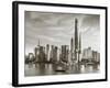 Shanghai Tower and the Pudong Skyline across the Huangpu River, Shanghai, China-Jon Arnold-Framed Photographic Print