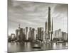 Shanghai Tower and the Pudong Skyline across the Huangpu River, Shanghai, China-Jon Arnold-Mounted Photographic Print
