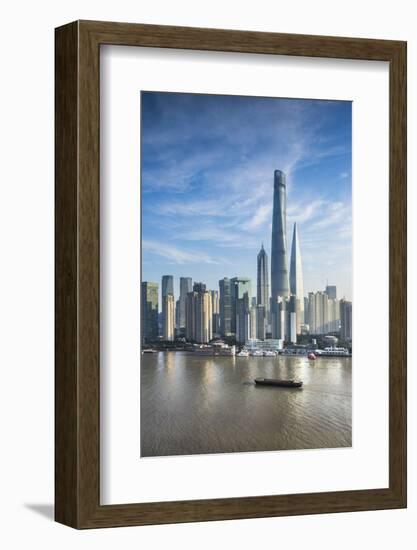 Shanghai Tower and the Pudong Skyline across the Huangpu River, Shanghai, China-Jon Arnold-Framed Photographic Print