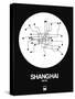 Shanghai White Subway Map-NaxArt-Stretched Canvas