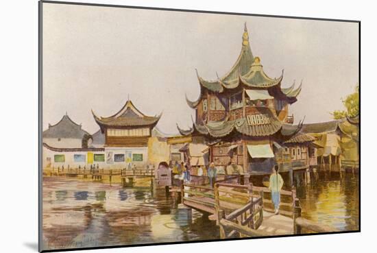 Shanghai: Willow Pattern Tea House-null-Mounted Art Print