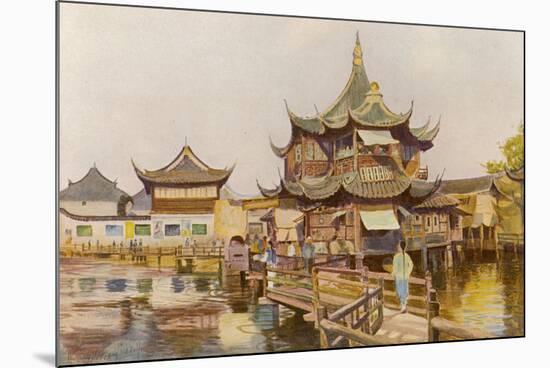 Shanghai: Willow Pattern Tea House-null-Mounted Premium Giclee Print