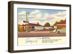 Shangri-La Motel, Portland, Oregon-null-Framed Art Print