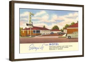 Shangri-La Motel, Portland, Oregon-null-Framed Art Print