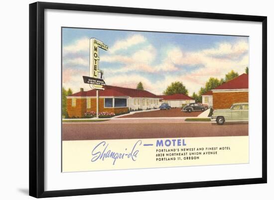 Shangri-La Motel, Portland, Oregon-null-Framed Art Print