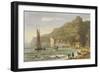 Shanklin Bay, from 'The Isle of Wight Illustrated, in a Series of Coloured Views'-Frederick Calvert-Framed Giclee Print