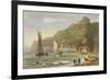 Shanklin Bay, from 'The Isle of Wight Illustrated, in a Series of Coloured Views'-Frederick Calvert-Framed Giclee Print