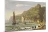 Shanklin Bay, from 'The Isle of Wight Illustrated, in a Series of Coloured Views'-Frederick Calvert-Mounted Giclee Print