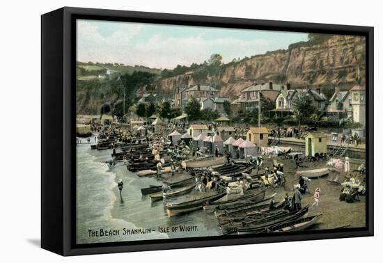Shanklin Beach, Isle of Wight-null-Framed Stretched Canvas