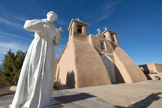 The historic adobe San Francisco de Asis church in Taos, New Mexico, USA-Shanna Baker-Photographic Print